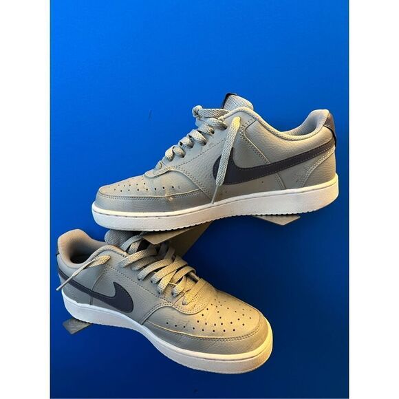 Nike Court Vision Low Gray Nature FQ7669-001 Low Top Sneakers Men's Size US 9 - Picture 2 of 7